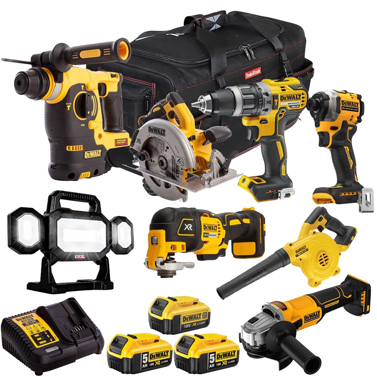 Dewalt 18V 8 Piece Combo Kit with 3 x Batteries & Charger T4TKIT-1913