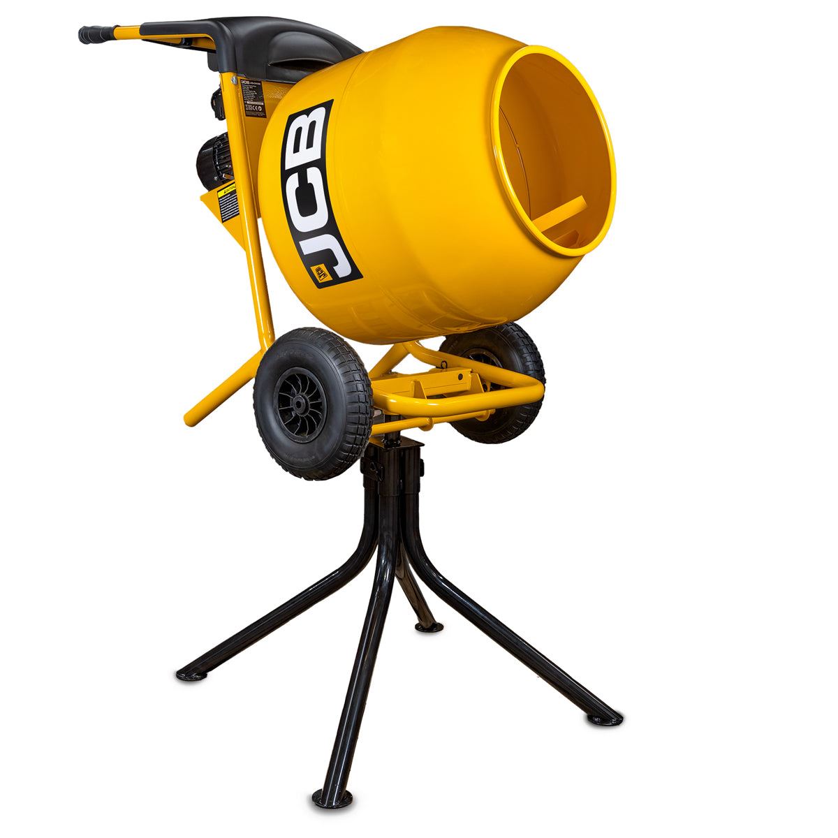 JCB CM150E Electric 134L Seam Welded Cement Mixer 550W 100L Working Capacity 230V