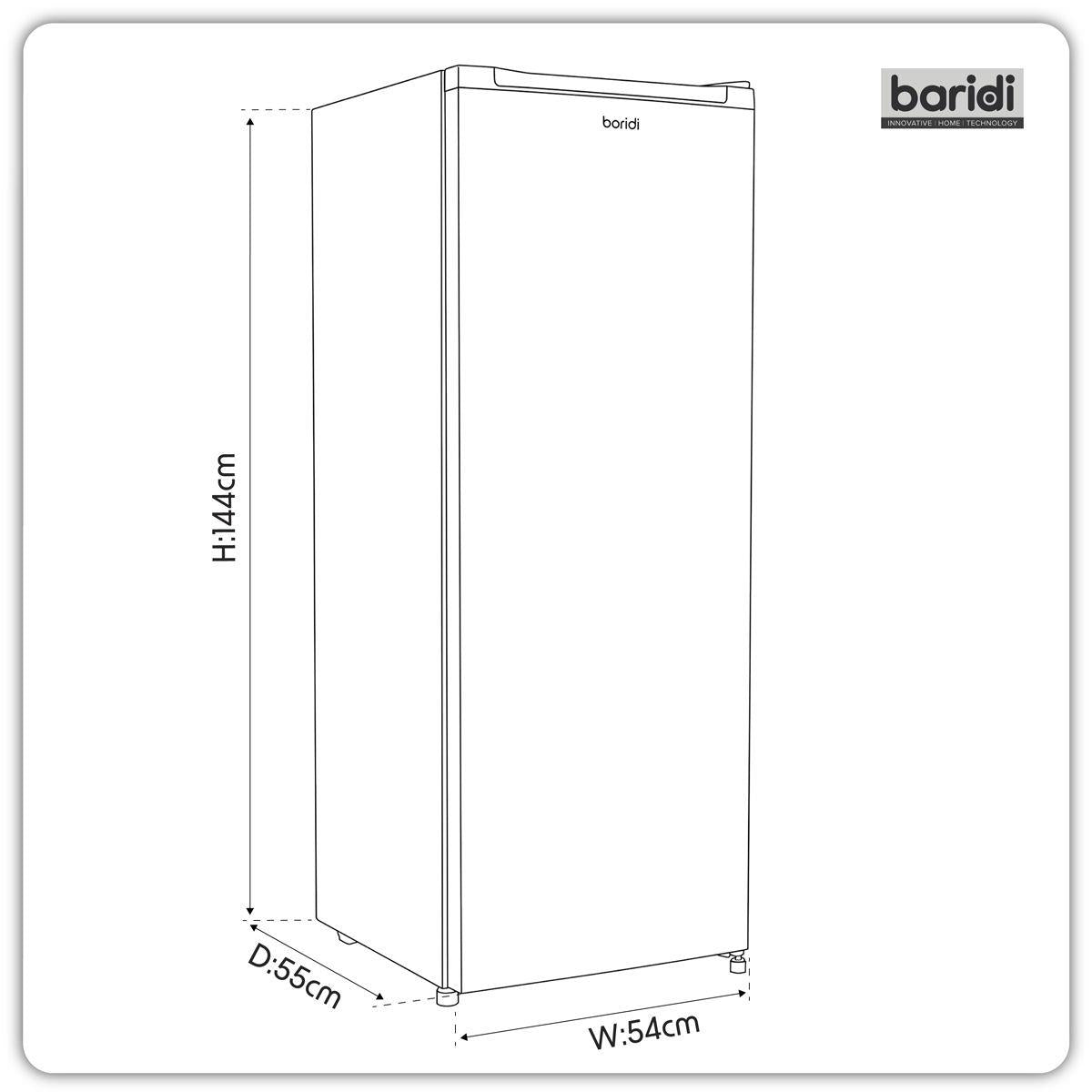 Sealey DH324 Baridi Freestanding Tall Freezer 177L Capacity White 230V