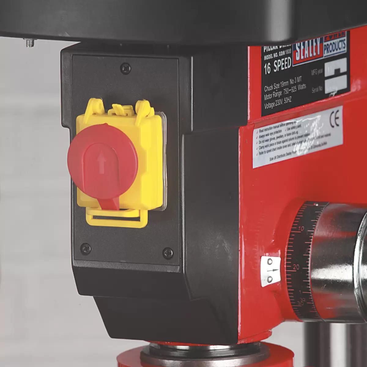 Sealey GDM1630FR Radial Pillar Drill Floor 5-Speed 1630mm Height 550W/230V