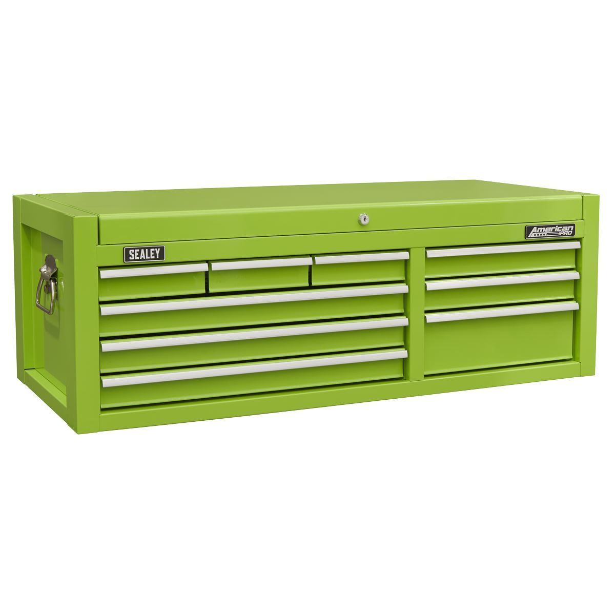 Sealey AP4109HV 9 Drawer Top chest with Ball Bearing Slides Green