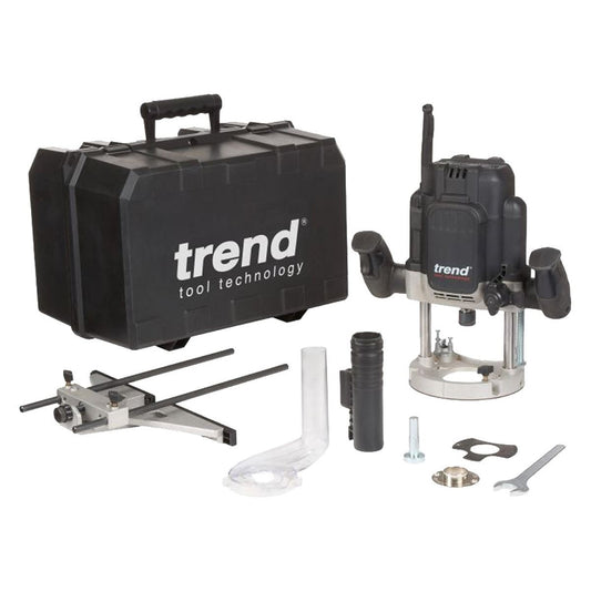 Trend T12ELK Variable Speed 1/2" Plunge Router 110V/2100W Item Condition Box Opened Never Used