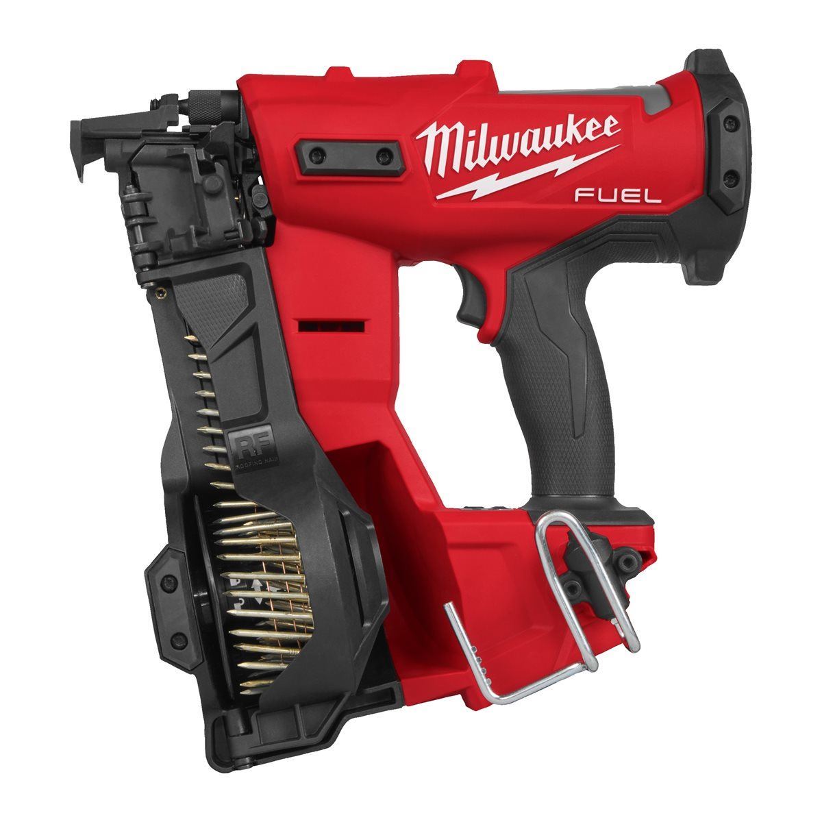 Milwaukee M18FRCN45-0X 18V FUEL Brushless Roofing Coil Nailer with 1 x 12.0Ah Battery Charger & Case