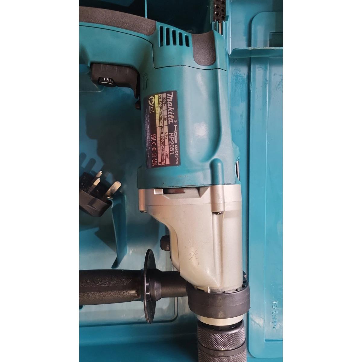 Makita HP2051/2 20mm Corded Percussion Drill With Carrying Case 240V  Item Condition Seller Refurbished