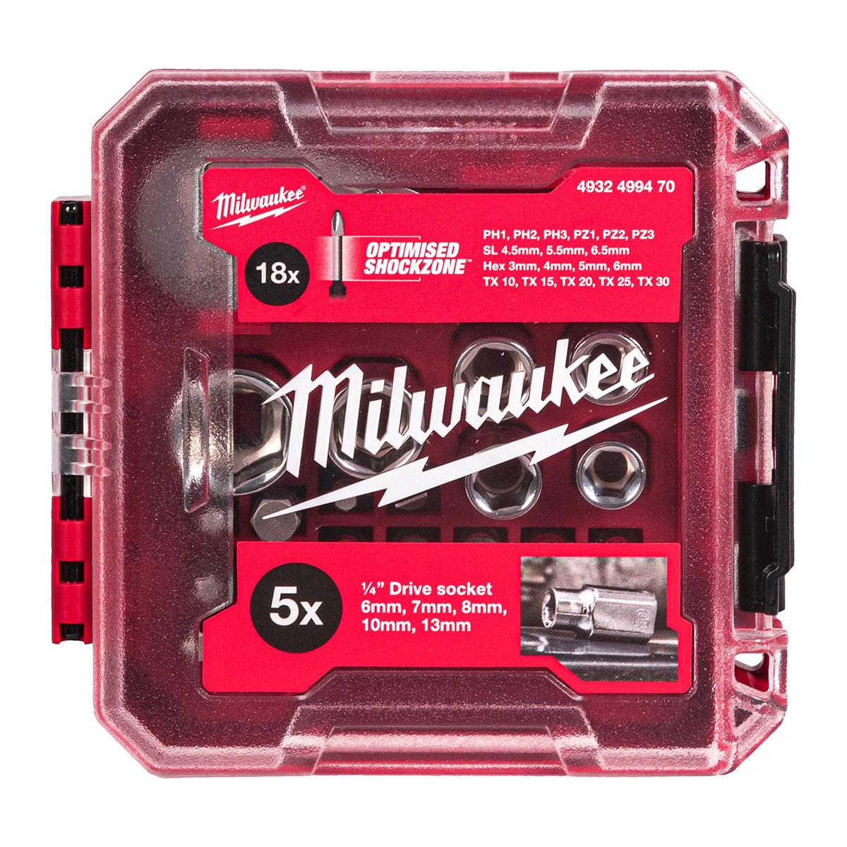 Milwaukee 25 Piece 1/4