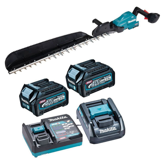Makita UH014GD201 40V XGT Brushless Hedge Trimmer 750mm With 2 x 2.5Ah Batteries & Charger