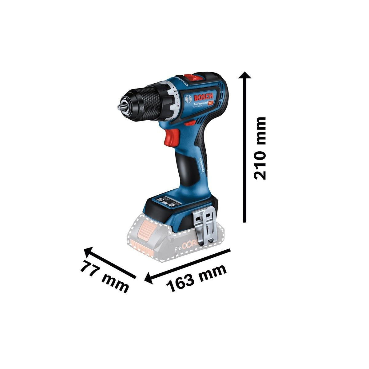 Bosch GSR 18V-90C Professional Professional & User-Friendly Design Drill Driver Body Only 06019K6000