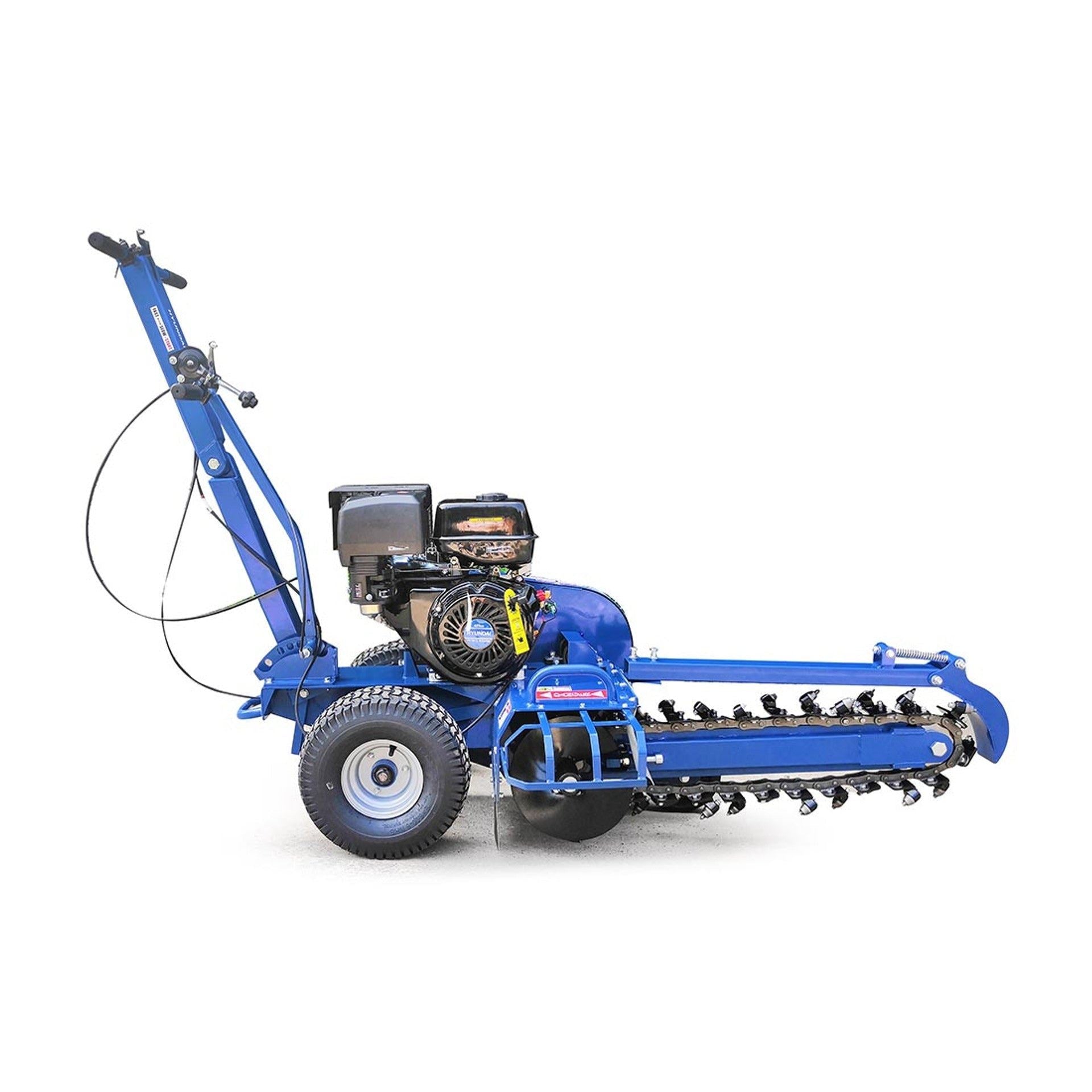 Hyundai HYTR150 420cc 14hp Petrol Trencher, Recoil Start & 600mm Depth