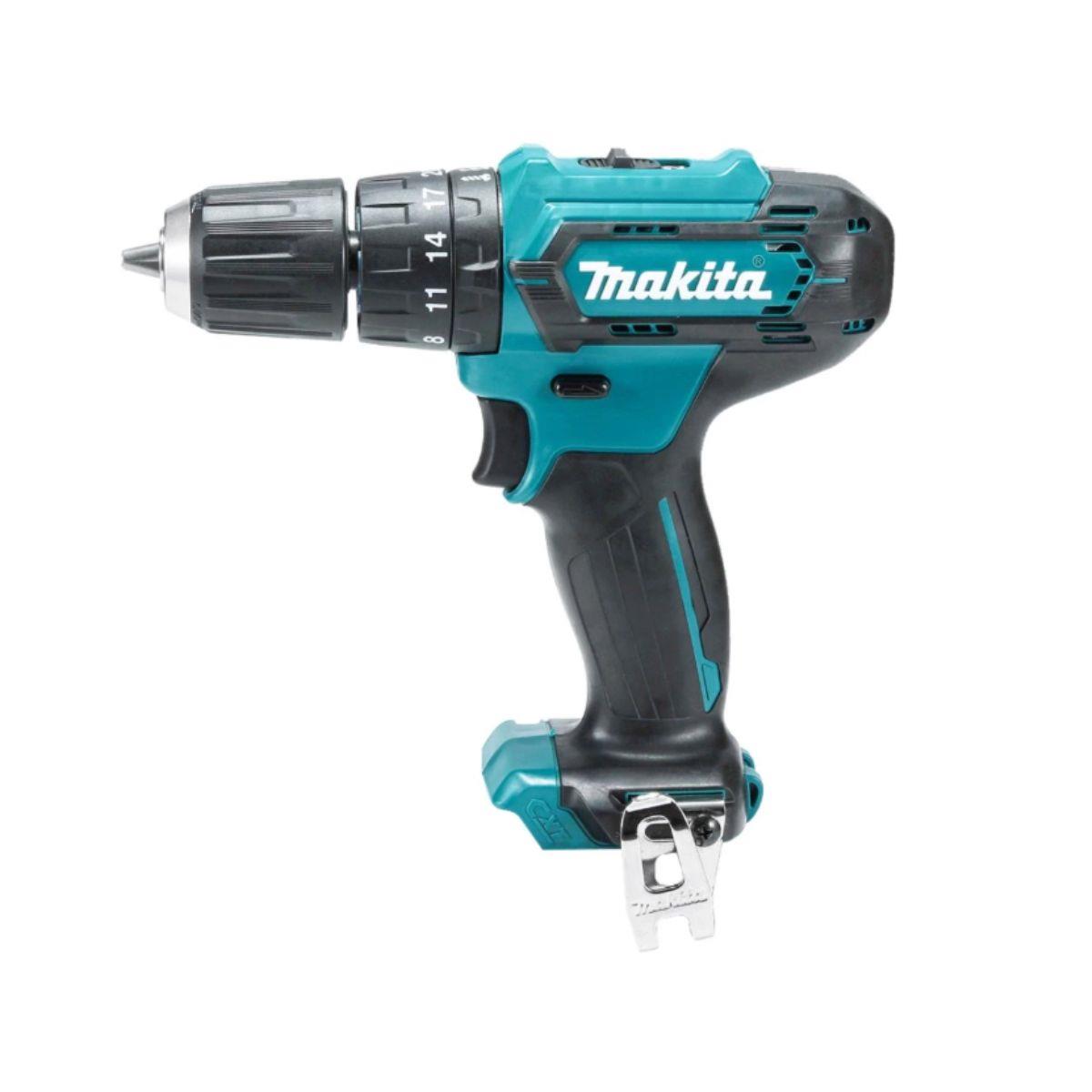 Makita HP333DWAX1 Combi Drill 12V Max CXT Cordless Keyless Chuck 2-Speed Max 30Nm With 2 x 2.0Ah Batteries, Charger & Case