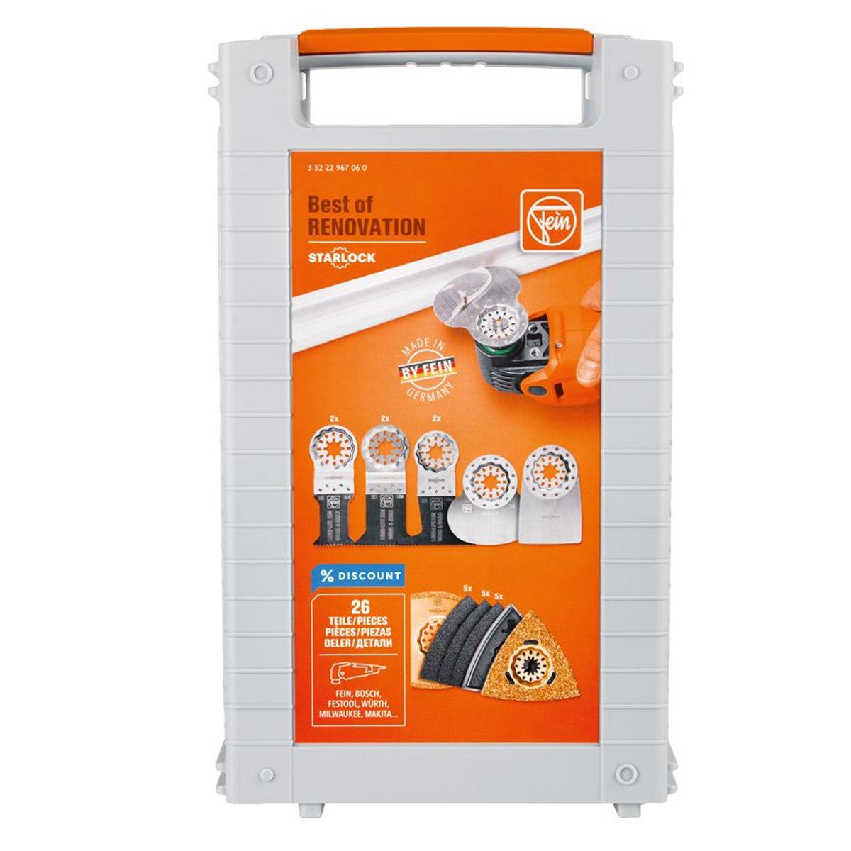 Fein 26 Piece Starlock Plus Best For Renovation MultiTool Accessory Set 35222967060