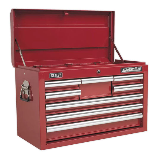 Sealey AP33089 8 Drawer Topchest with Ball-Bearing Slides Red
