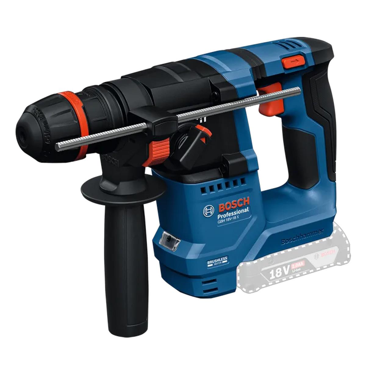 Bosch GBH 18V-18 X Brushless 18V SDS+ Rotary Hammer Drill with ONECHUCK Body Only 0611927100