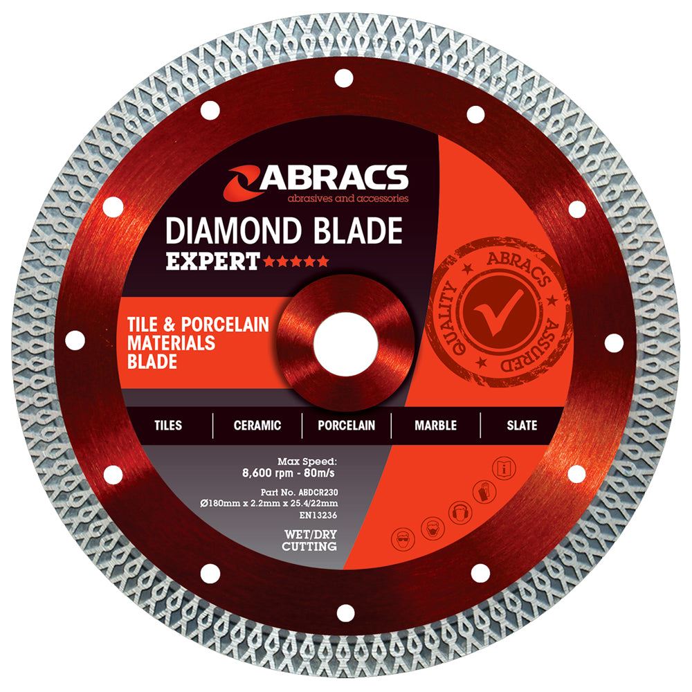 Abracs Expert 115mm Tile & Porcelain Cutting Blade ABDCR115