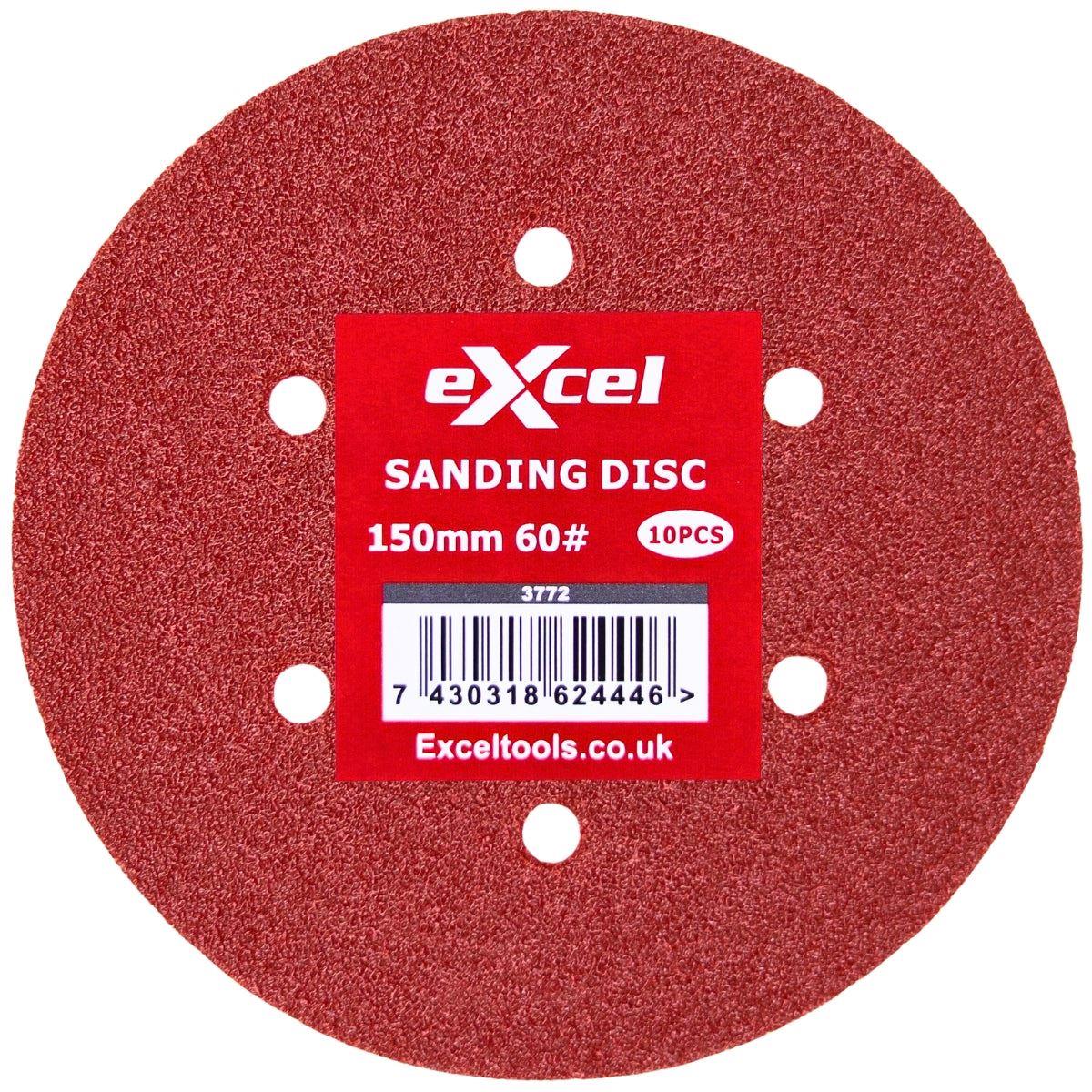 Metabo SXE 150-5.0 BL 150mm Brushless Random Orbital Sander 240V 615050380 with Sanding Disc 60G, 120G, 240G Pack of 30