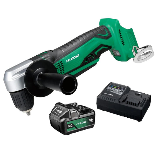 HiKOKI DN18DSLL4Z 18V Compact Angle Drill Driver With 1 x 5.0Ah Battery & Charger