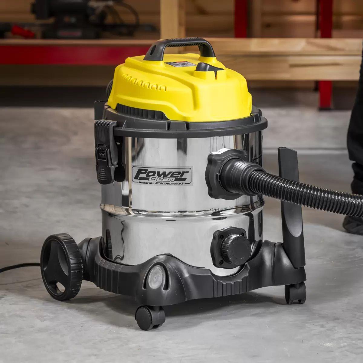Sealey PC200SD110V Wet & Dry 20L Vacuum Cleaner 110V/1250W