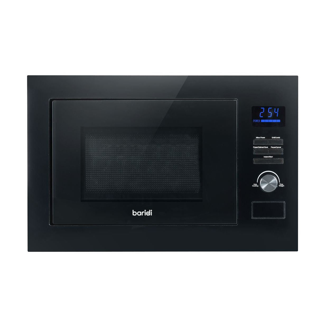 Sealey DH198 Baridi Integrated Microwave Oven with Grill 25L Capacity 900W Black