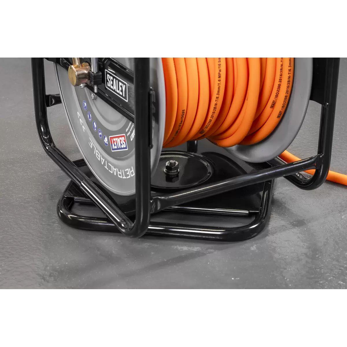 Sealey SA827 30m Swivel Air Hose Reel 6mm ID