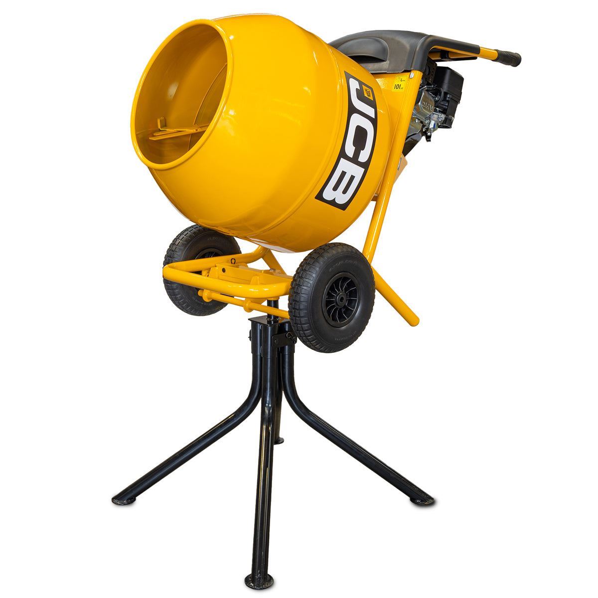 JCB-CM150P Petrol 133cc 134L Seam Welded Cement Mixer 100L Working Capacity