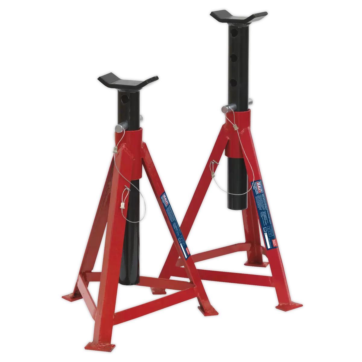 Sealey AS3000 Axle Stands 2.5tonne Capacity Per Stand 5tonne Pair 700mm Medium Height