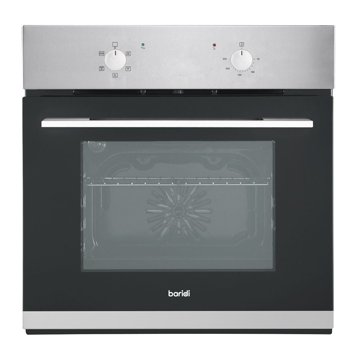 Sealey DH125 Baridi Integrated Fan-Assisted Electric Oven 60cm 55L Capacity Black/Stainless Steel