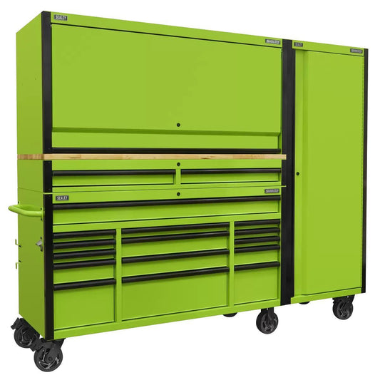 Sealey AP6115BECOMBO2 Mobile Trolley 15 Drawer 1549mm Wooden Worktop