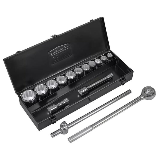 Sealey AK2585 Premier Socket Set 3/4"Sq Drive 12-Point 15pc for Heavy Duty Use