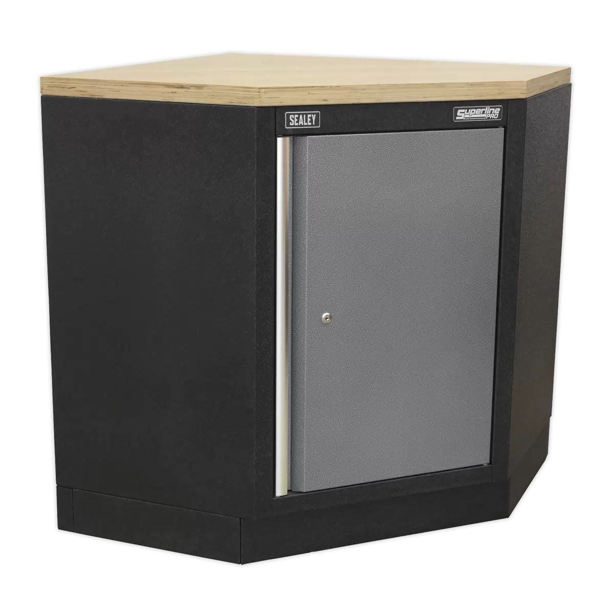 Sealey APMSSTACK08W Corner 1.6 Modular Storage System Wood Worktop