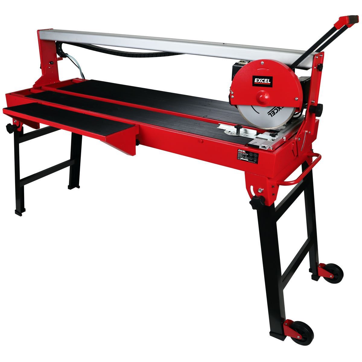Excel 1250mm Wet Tile Cutter Bridge Saw 240V/1200W with Continuous Rim Tile Saw Blade