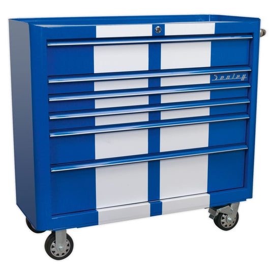 Sealey AP41206BWS Rollcab 6 Drawer Wide Retro Style