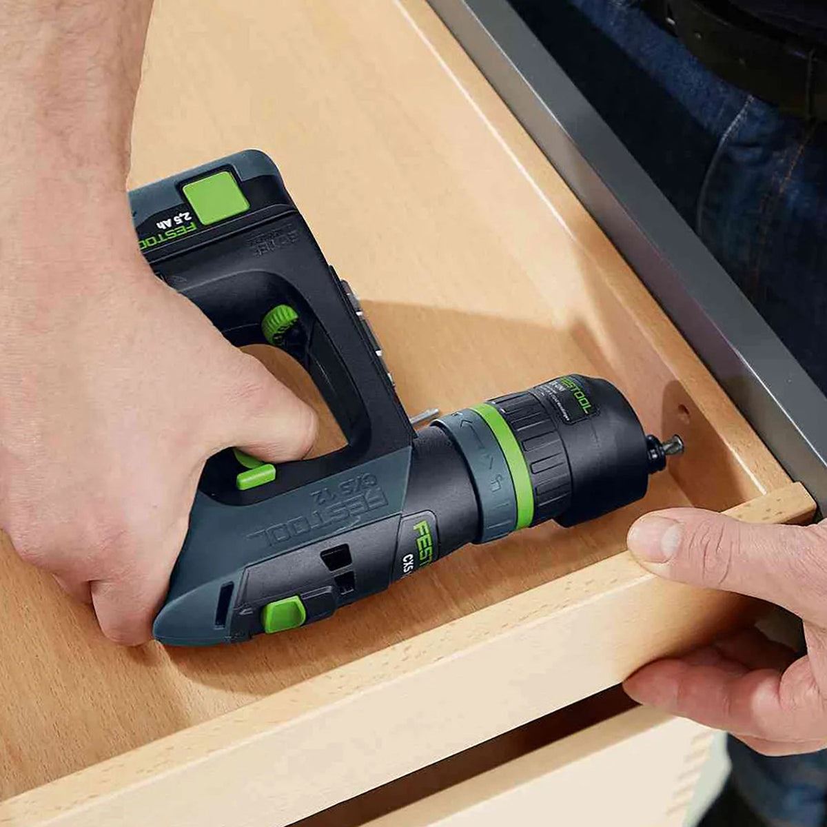 Festool CXS 12 2,5-Plus GB 12V Brushless Drill Driver With 2 x 2.5Ah Batteries, Charger & Case - 576866