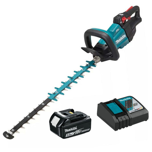 Makita DUH601Z 18V LXT 60cm Brushless Hedge Trimmer with 1 x 5.0Ah Battery & Charger