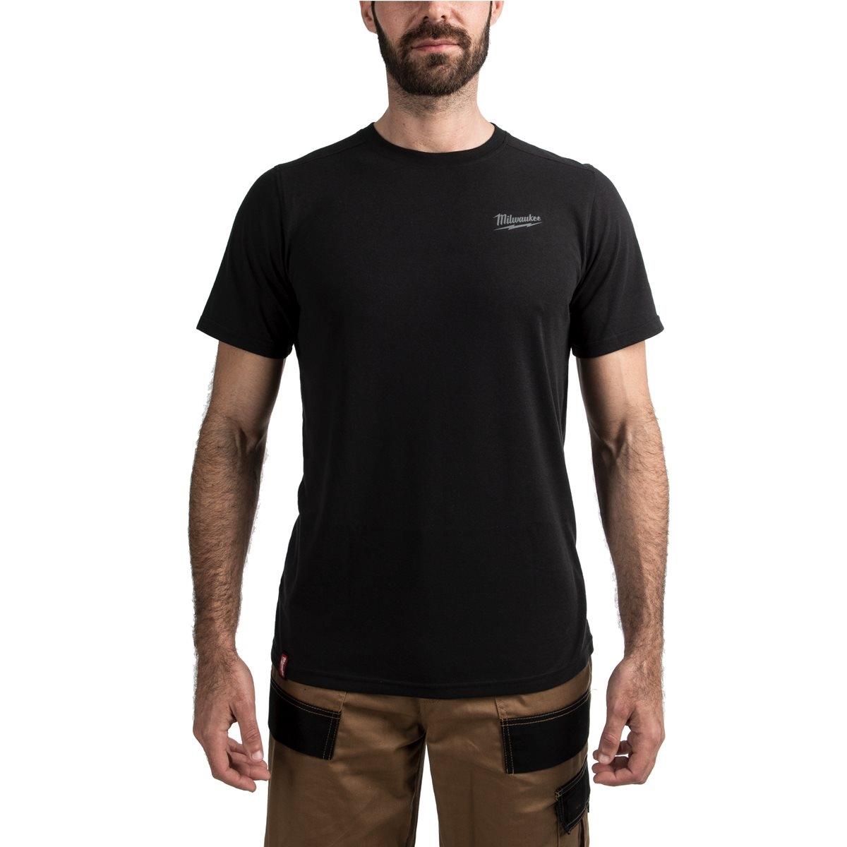 Milwaukee Black Hybrid Short Sleeve T-Shirt - Medium 4932492964