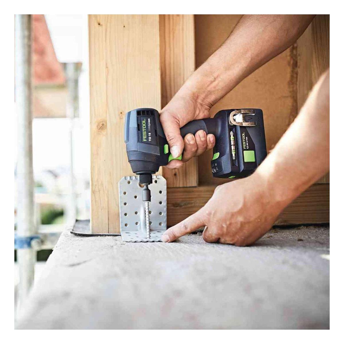 Festool TID 18 HPC4,0I-Set T18GB 18V Brushless Impact Driver & Screwdriver Twin Set with 2 x 4.0Ah Battery, Charger & Case 577245
