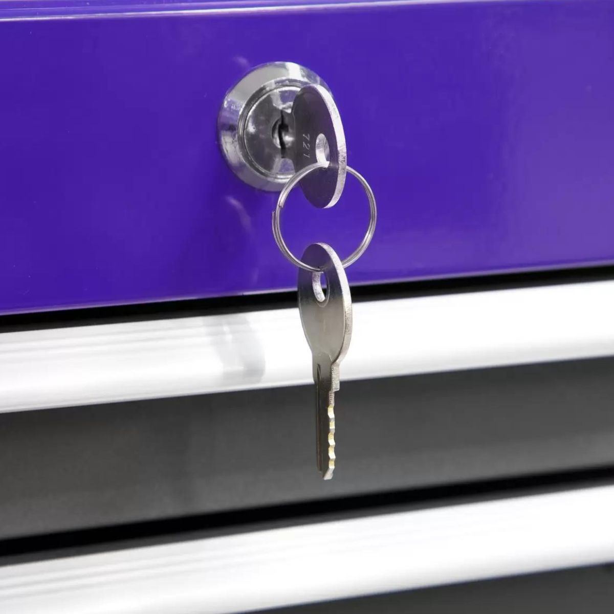 Sealey AP2200BBCPSTACK Topchest Mid-Box Rollcab 9 Drawer Stack Purple