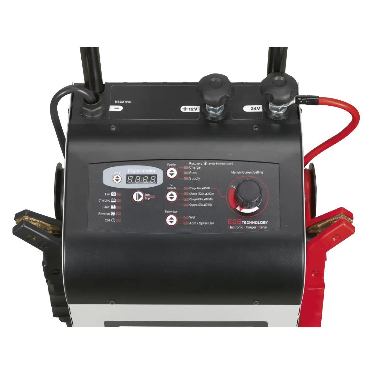 Sealey ECS350 12/24V Electronic Charger Starter 60/350A