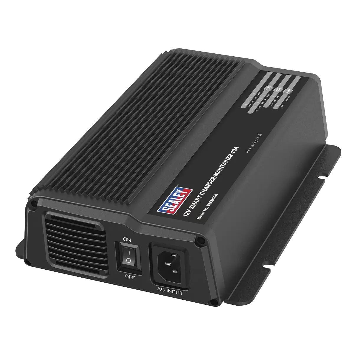 Sealey BSCU40A 12V Battery Smart Charger/Maintainer 40A
