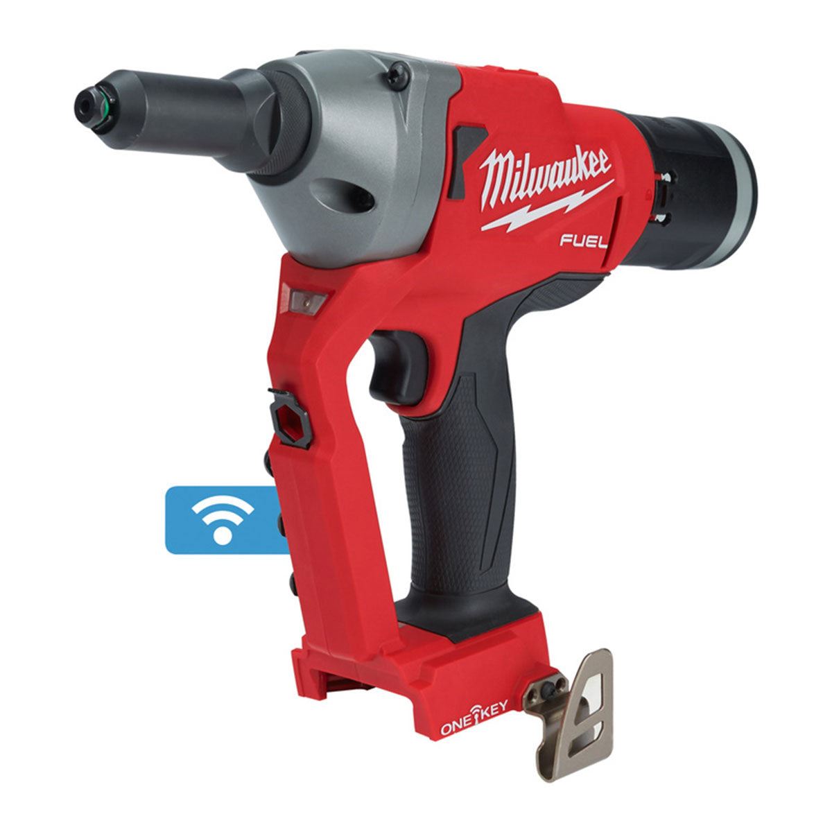 Milwaukee M18ONEFPRT-0X 18V FUEL ONE-KEY Brushless Rivet Gun with 1 x 5.0Ah Battery Charger & Case