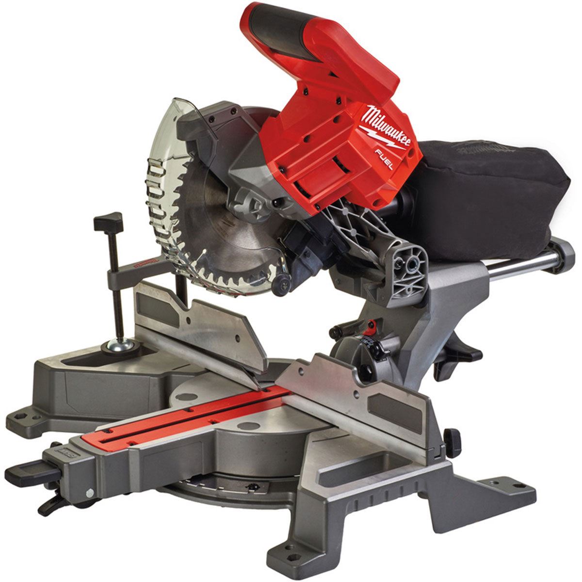 Milwaukee M18FMS190-0 18V Fuel Brushless 190mm Mitre Saw with 1 x 5.5Ah Battery Charger & Extendable Saw Stand