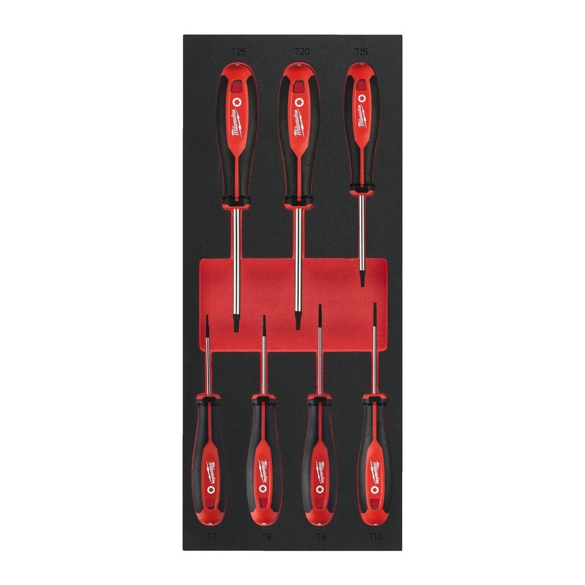 Milwaukee 7 Piece Torx Tri-Lobe Screwdriver Set in Foam Insert 4932492391