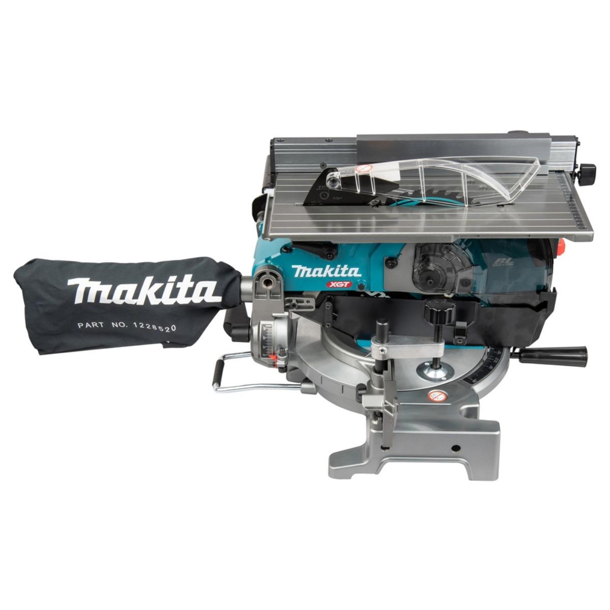 Makita LH001GZ 40V Max XGT Brushless 260mm Table Top Mitre Saw with 1 x 8.0Ah Battery & Charger