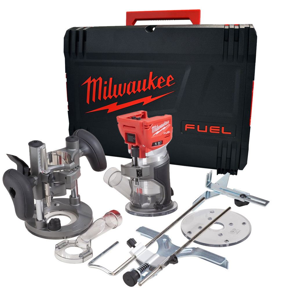 Milwaukee 18V 12 Piece Power Tool Kit with 3 x 5.0Ah Battery Charger & Trolley Toolbox