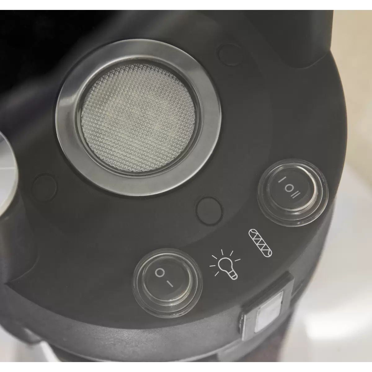 Sealey DG63 Dellonda Bistro Table with 1600W Heater Black/Stainless Steel