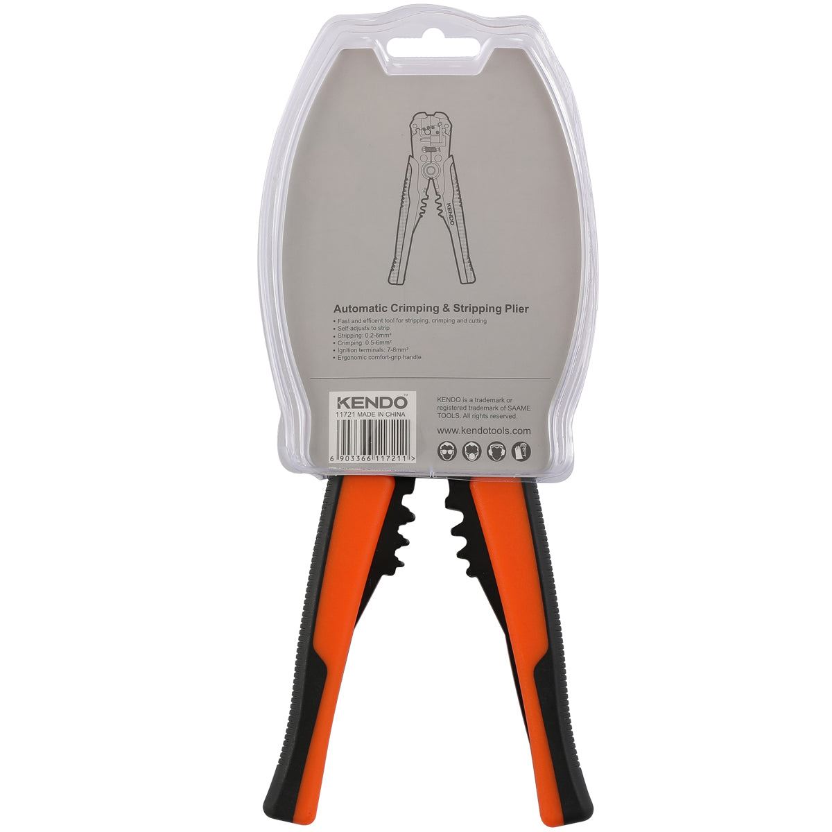 Kendo 200mm Automatic Wire Stripping & Crimping Pliers