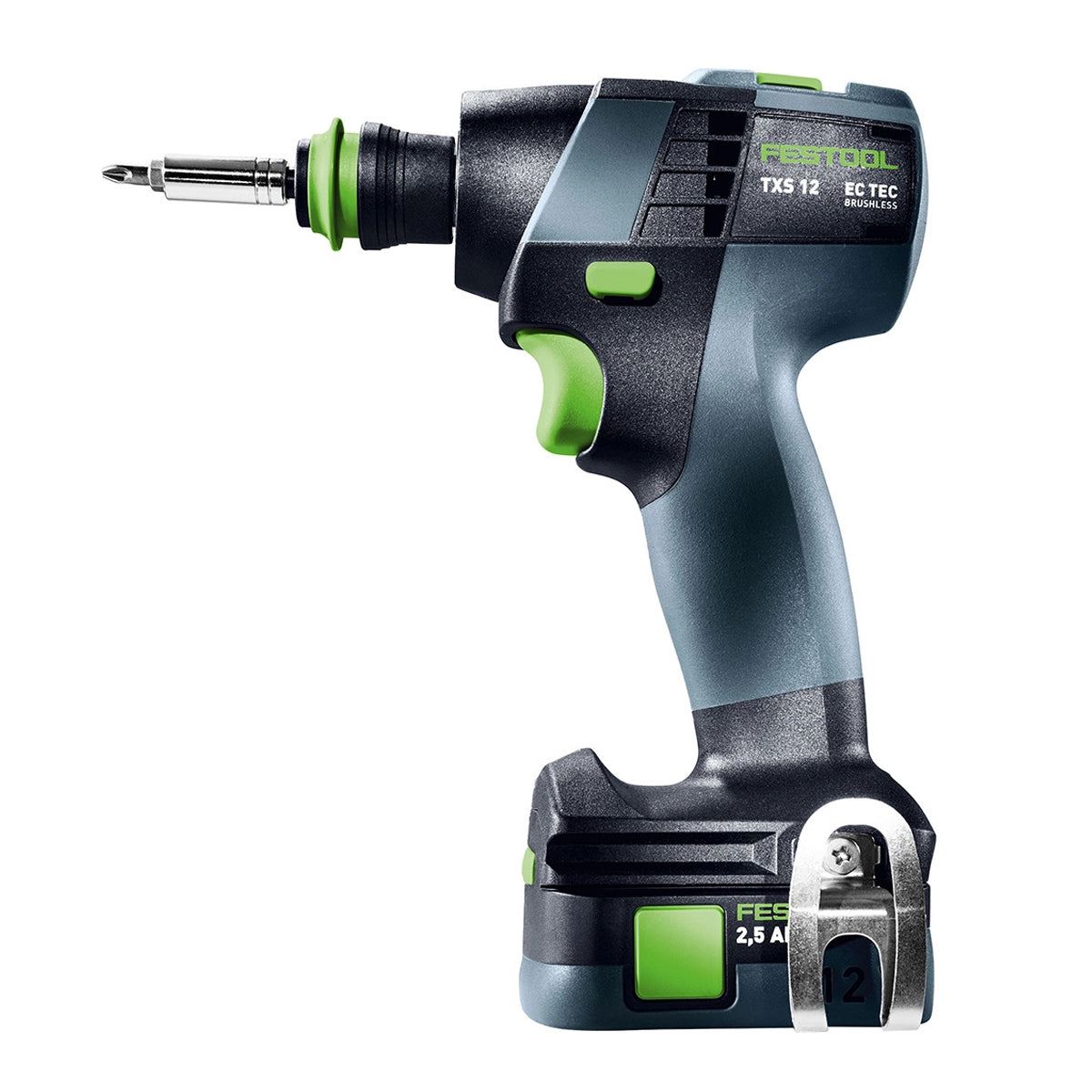 Festool TXS 12 2,5-Set GB 12V Brushless Drill Driver With 2 x 2.5Ah Batteries, Charger, Accessories & Case - 576875
