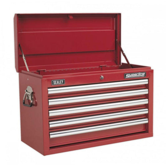Sealey AP33059 Topchest 5 Drawer with Ball-Bearing Slides Red