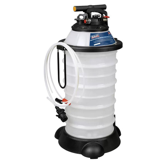 Sealey TP6909 Manual/Air Vacuum Oil & Fluid Extractor Pump 18L