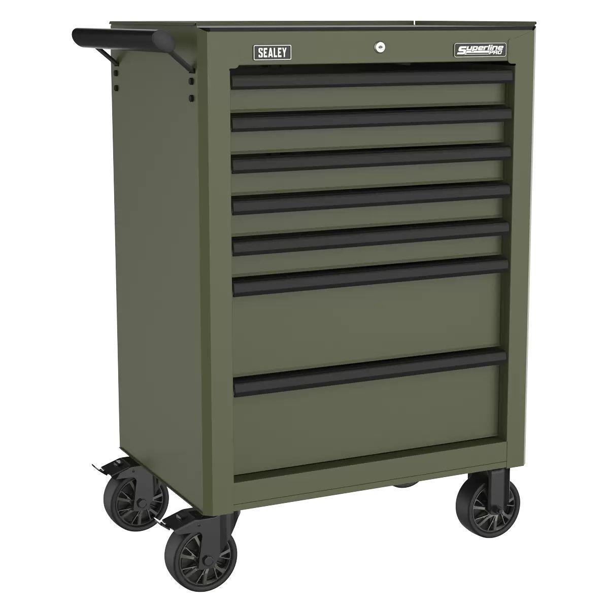 Sealey AP26479TK Superline PRO Heavy-Duty Rollcab 7 Drawer Khaki