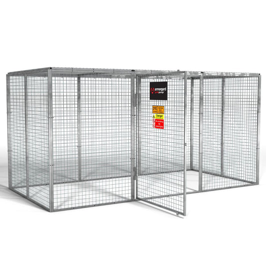 Armorgard GGC17 Gorilla Gas Cage 3662mm x 1810mm x 1831mm Heavy-Duty Secure Storage for Gas Cylinders