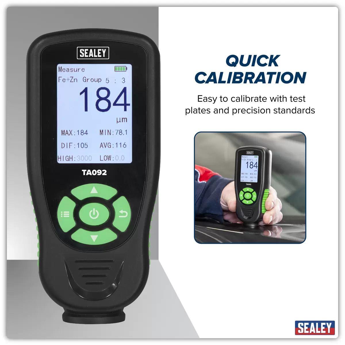 Sealey TA092 Rechargeable Paint Thickness Gauge